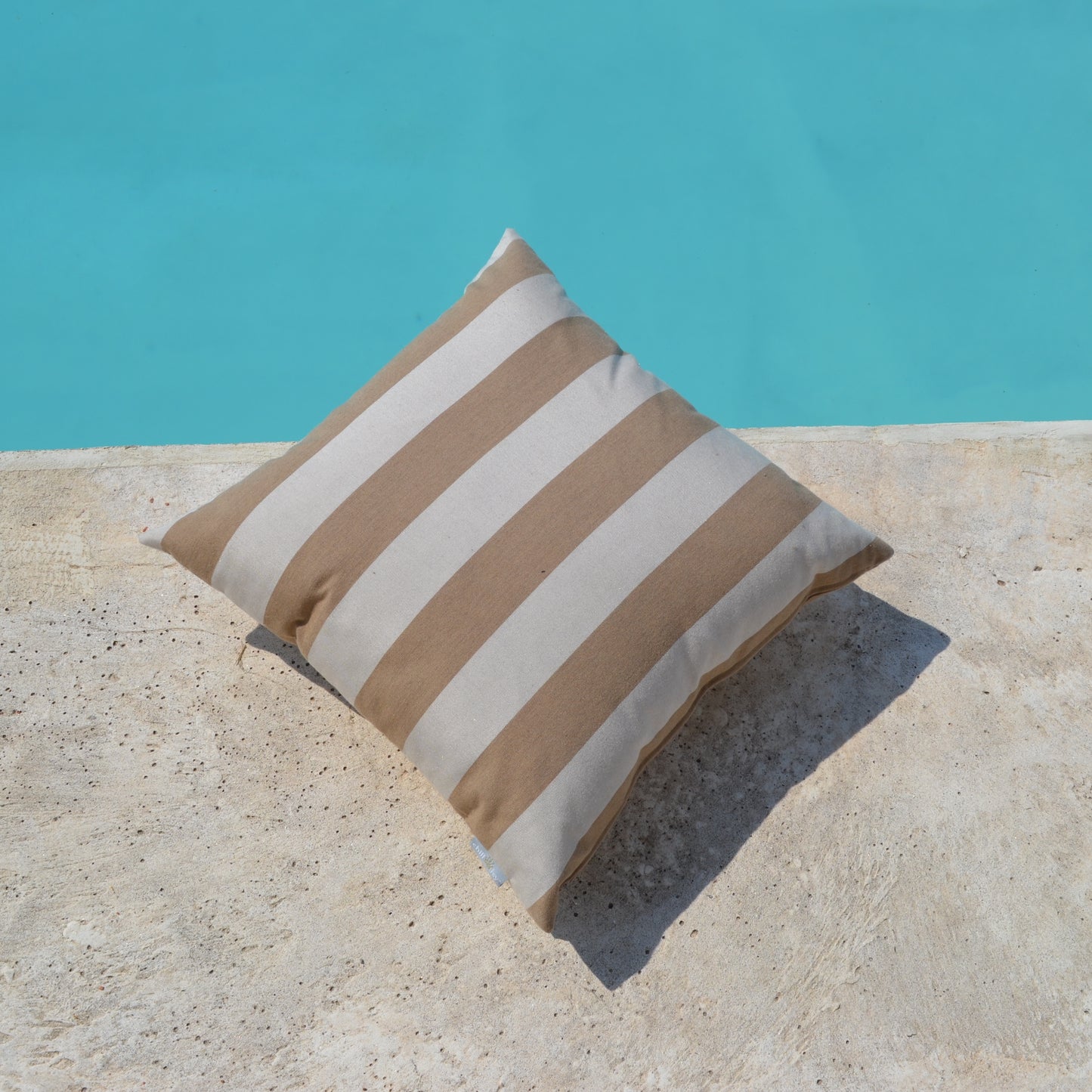 Cushion Sunbrella® Beige striped