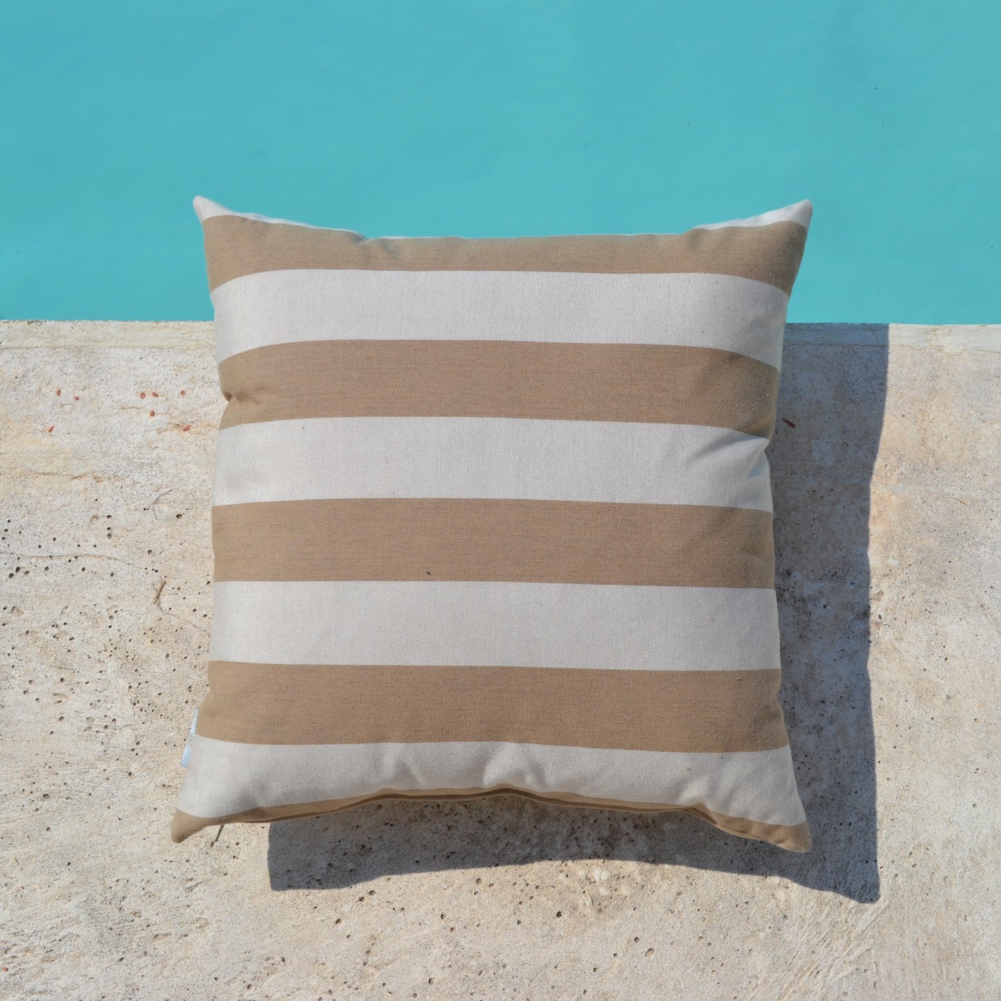 Cushion Sunbrella® Beige striped