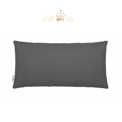 Rechteckiges Outdoor Kissen in Anthrazit – wetterfest, UV-beständig, hochwertig verarbeitet, Made in Germany | chillisy®