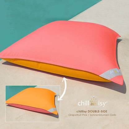 Pool Sitzsack Double-Side Pink Grapefruit Gelb