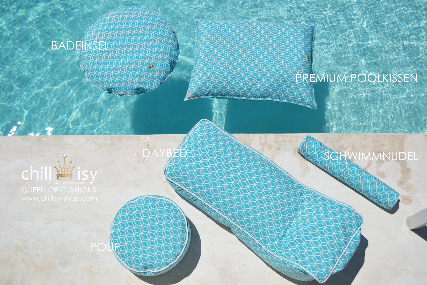 Premium Pool Sitzsack Crystal