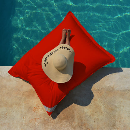 Pool Sitzsack Junior 130x100 cm 
 Rot von chillisy hergestellt in Deutschland auf dem Pool, Wasser und an Land verwendbar. 