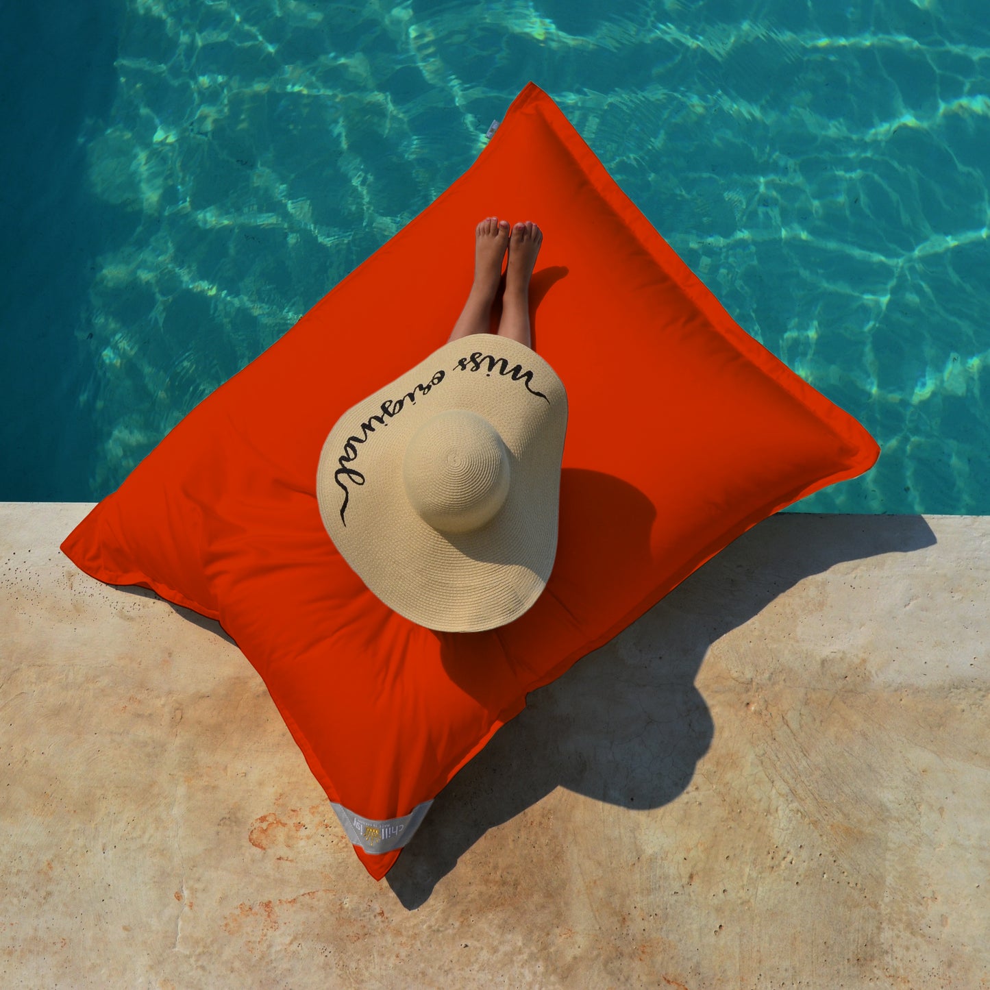 Pool Sitzsack Mallorca Junior in der Farbe Hummer Orange