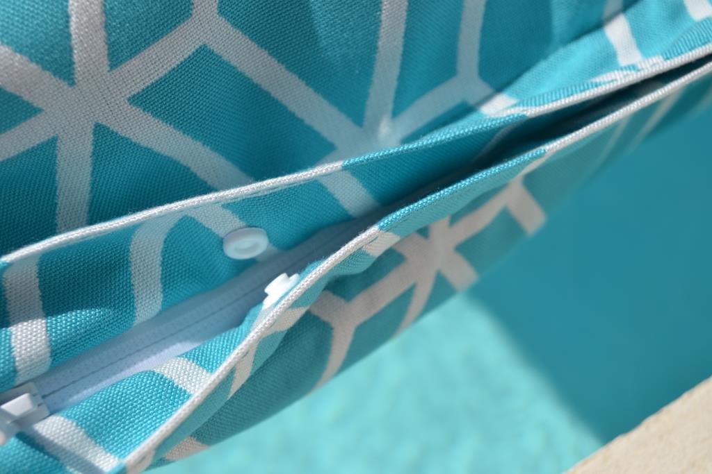 Poolkissen, Pool Sitzsack, Luxus Luftmatratze, Farbe: Türkis, Blau, chillisy, 160x120 cm, schwimmt auf dem Wasser, online kaufen.