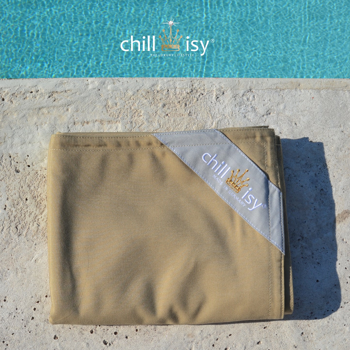 Poolkissenbezug Maxi 190x130 cm Butter Karamell