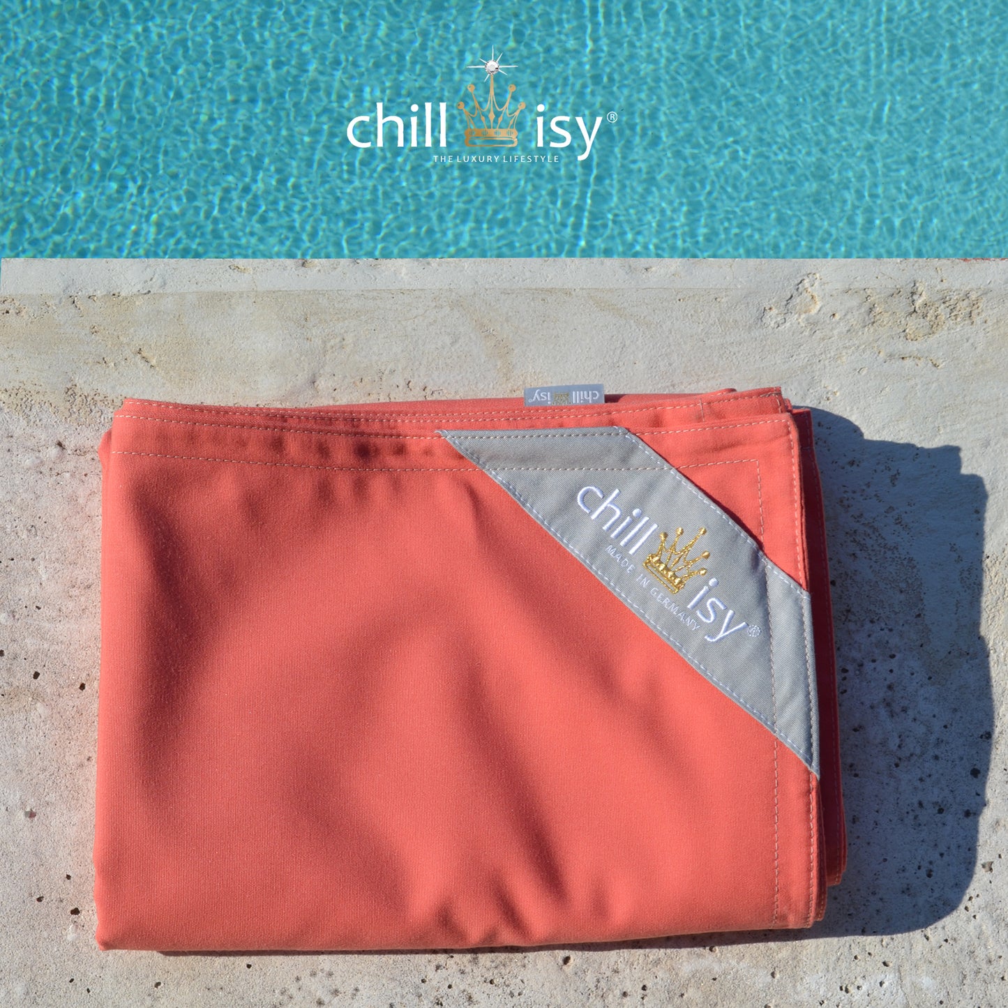 Poolkissenbezug Pool Sitzsack Maxi 190x130 cm von chillisy in Pink Grapefruit