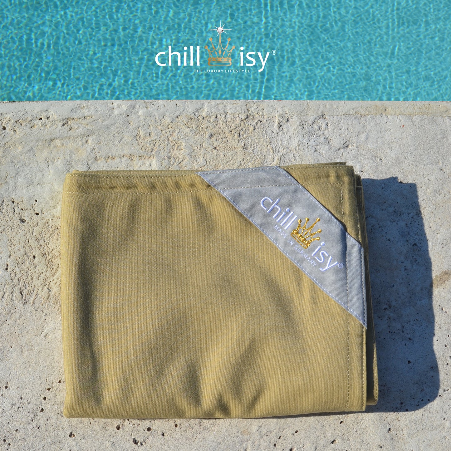 Poolkissenbezug Pool Sitzsack Maxi 190x130 cm in Butter Karamell 