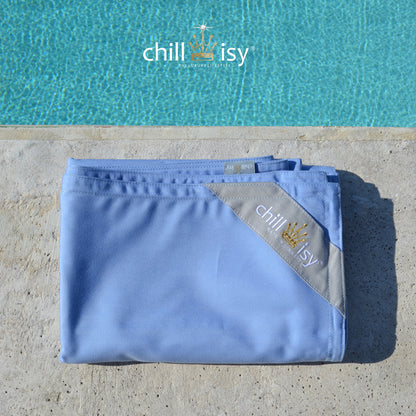 Poolkissenbezug Maxi 190x130 cm in Hellblau von chillisy