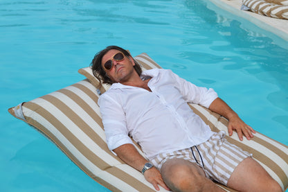 Pool Sitzsack LE CLUB Beige Gestreift