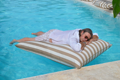 Pool Sitzsack LE CLUB Beige Gestreift