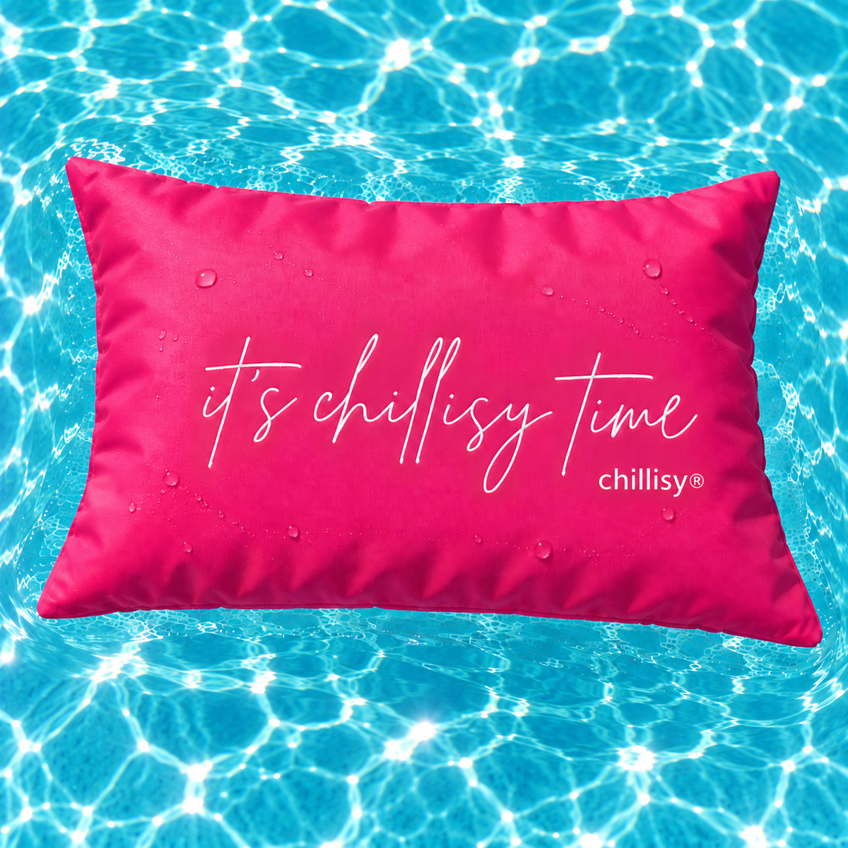 Rotes Schwimmkissen Piccolino von chillisy mit 40 x 30 cm