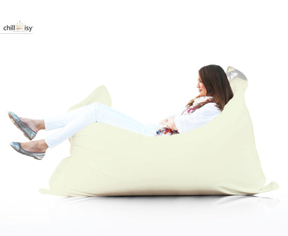 Sitzsack für Outdoor und Indoor, Farbe:  Perlmutt. In Perfektion hergestellt in Deutschland von chillisy.