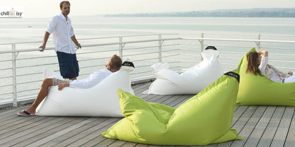 Luxus Sitzsack 160x120 cm online kaufen. Marke: chillisy, hergestellt in Deutschland.