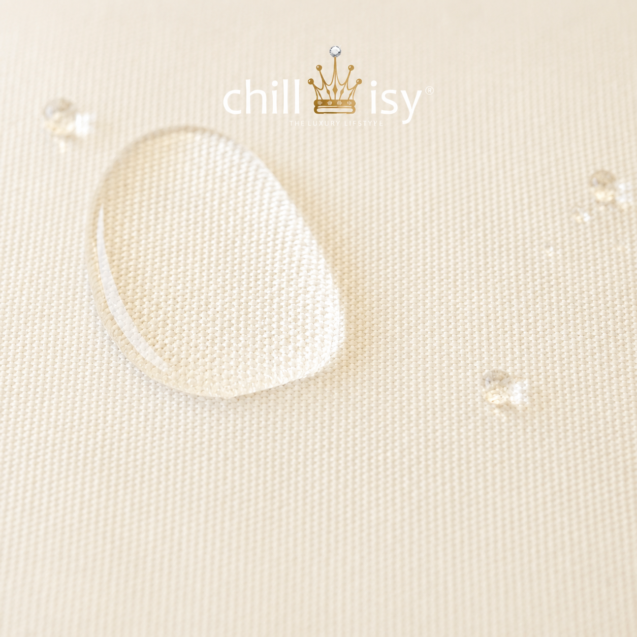 Outdoor Stoff Elfenbein von chillisy® – Premium Acryl Made in Germany