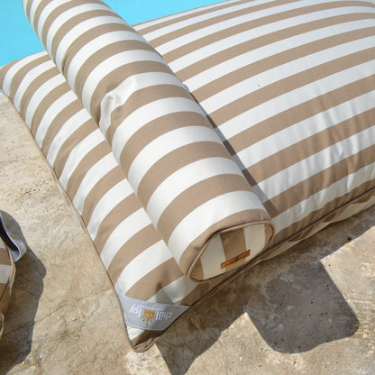Pool Sitzsack LE CLUB Beige Gestreift