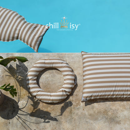 Pool Sitzsack LE CLUB Beige Gestreift