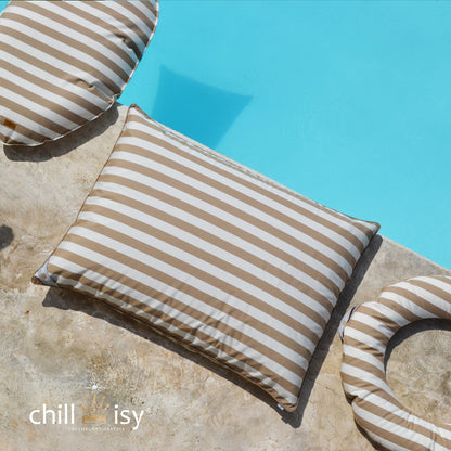 Pool Sitzsack LE CLUB Beige Gestreift