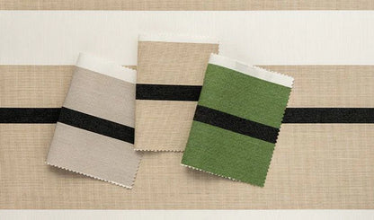 Kissen Sunbrella® Stripes Canyon Grün