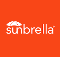 Kissen Sunbrella® Stripes Canyon Grün