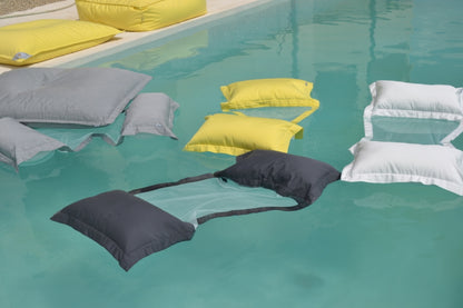 Wasser Hängematte Wassermatte Schwimmliege Salerno, Verwendung: Pool, Meer, See; Farbe: Steinoptik Grau, Anthrazit, Limonen Gelb, Weiß. , Länge: 170cm, hergestellt in Deutschland, Marke: chillisy, Garantie: 5 Jahre.