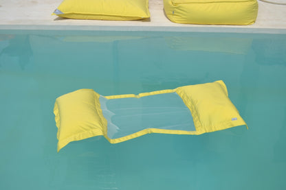 Wasser Hängematte Wassermatte Schwimmliege Salerno, Verwendung: Pool, Meer, See; Farbe: Limonen Gelb, Länge: 170cm, hergestellt in Deutschland, Marke: chillisy, Garantie: 5 Jahre.