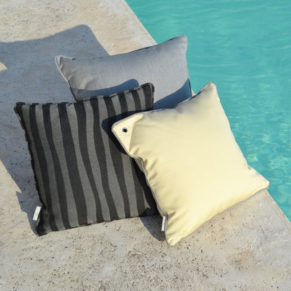 Kissen Summertime Premium mit Keder - Steingrau